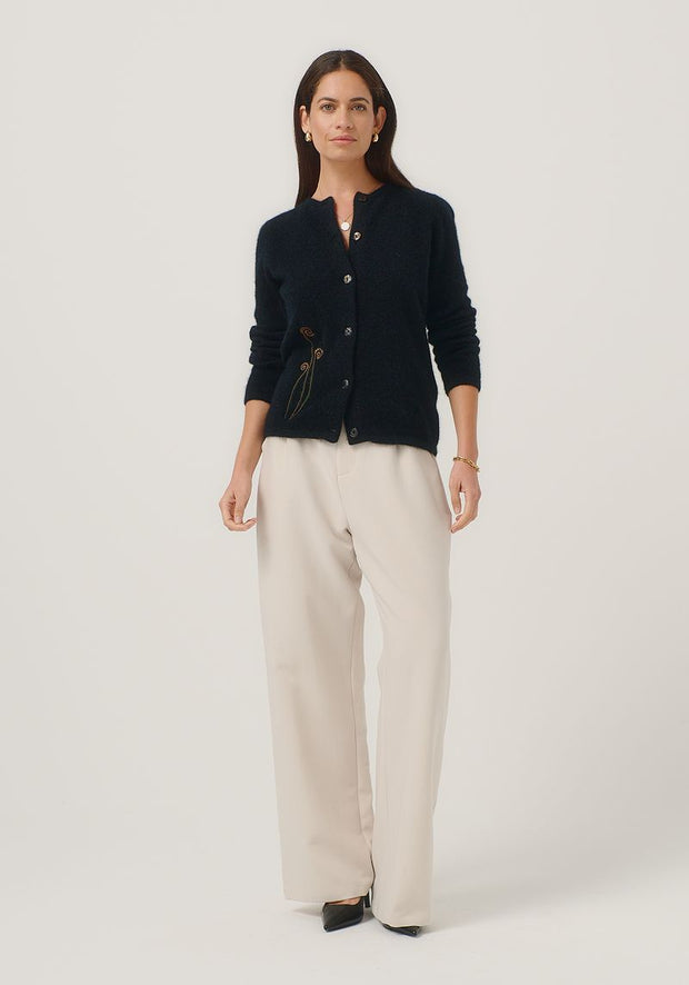 Womens Frond Cardi Jet 100395
