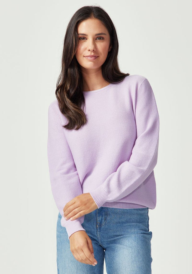 Womens Stitch Sweater  Fleur Violet 1859