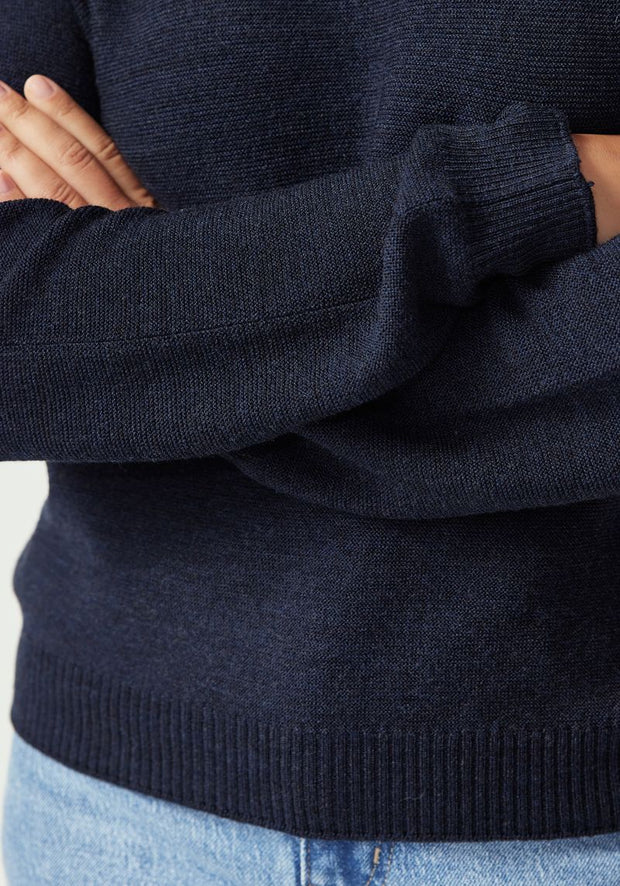 Womens Stitch Sweater  Dark Navy 1859