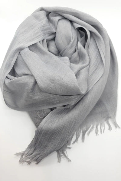 Womens Bamboo Scarf - Silver 5