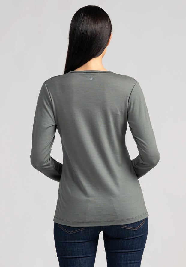 Womens Essential Crew - Olive
