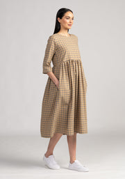 Womens Mirabel Dress - Olive/Ochre