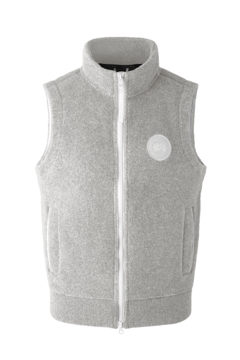 Mens Mersey Fleece Vest - HUMANATURE - Greige