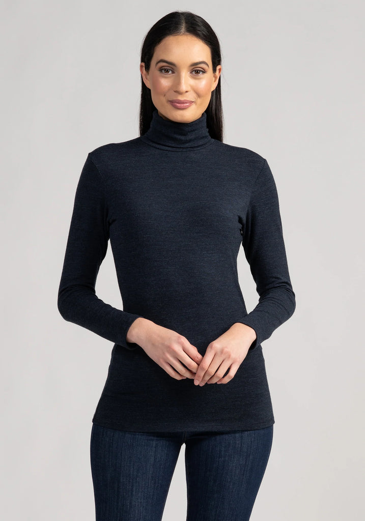 Womens Classic Roll Neck Top