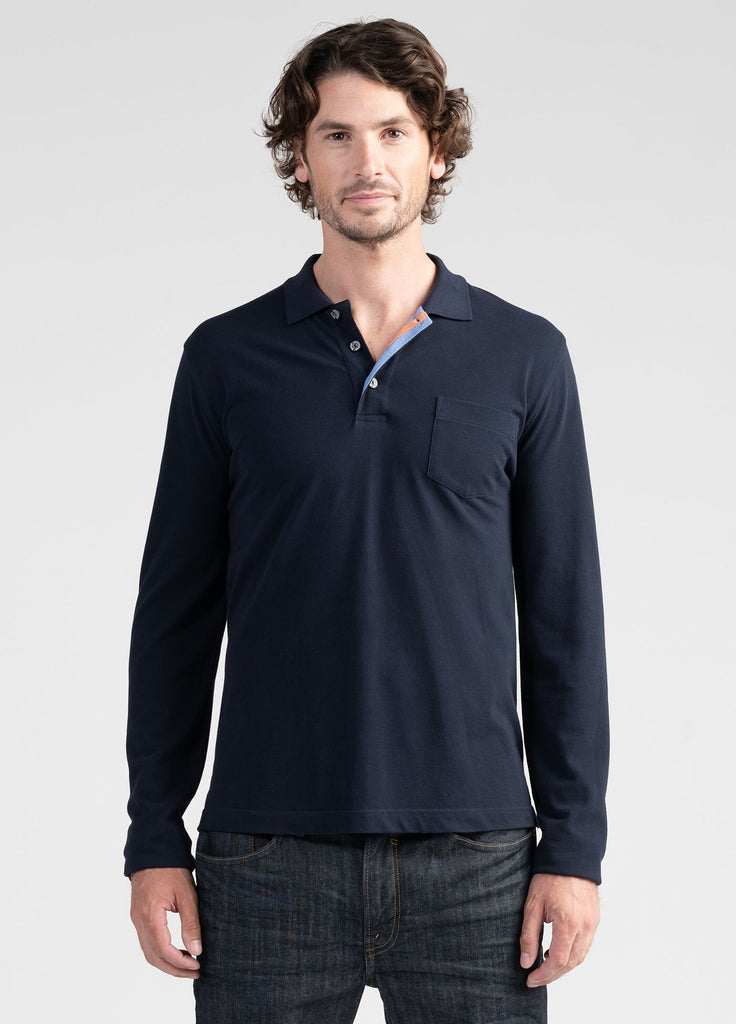 Mens L/S Polo-Untouched World-Te Huia New Zealand