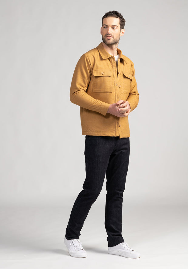 Mens Karter Overshirt -Ochre