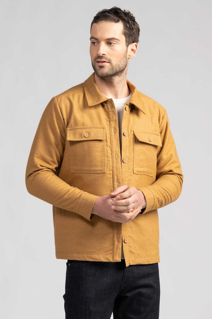Mens Karter Overshirt -Ochre