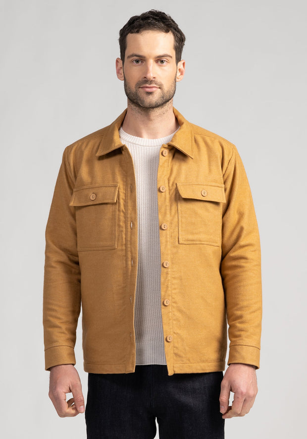 Mens Karter Overshirt -Ochre
