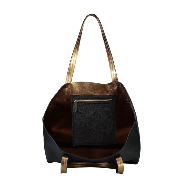Porter Handbag-Black/Bronze