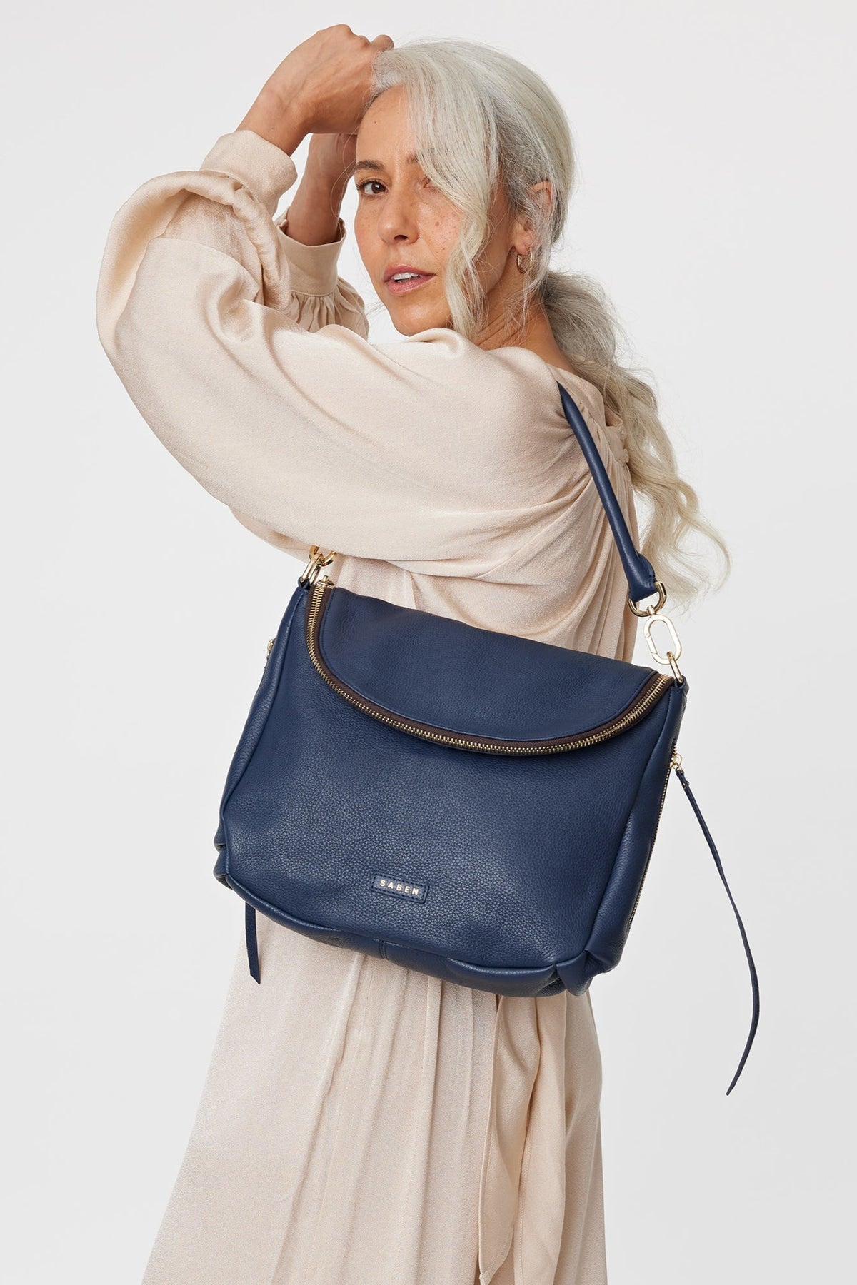 Frankie Bag Navy Shop Saben Te Huia New Zealand