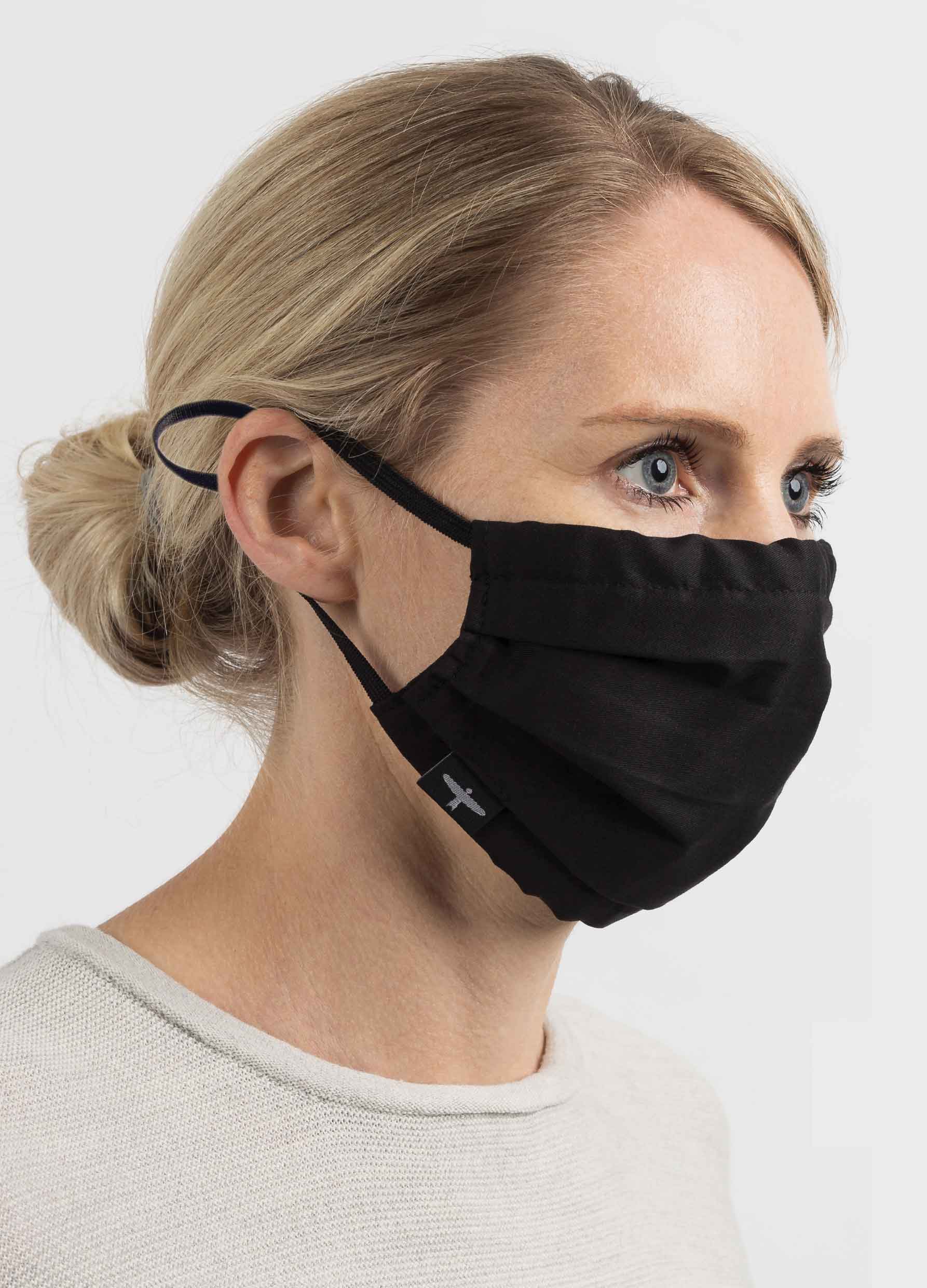 Adjustable Cotton Pleat Face Mask, Untouched World