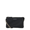 Lily Mini Crossbody Bag - Black - Silver Chain