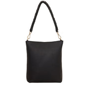 Claudette Crossbody Bag - Black + Knotted Handle